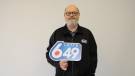 Murray Lewis is $13.3 million richer after a Lotto 6/49 draw. (Supplied photo.) 
