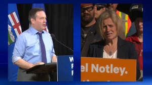 A ThinkHQ Public Affairs poll released April 8, 2019 found 41% of voters in Alberta approve of Jason Kenney's performance while 46% approve of Rachel Notley's performance