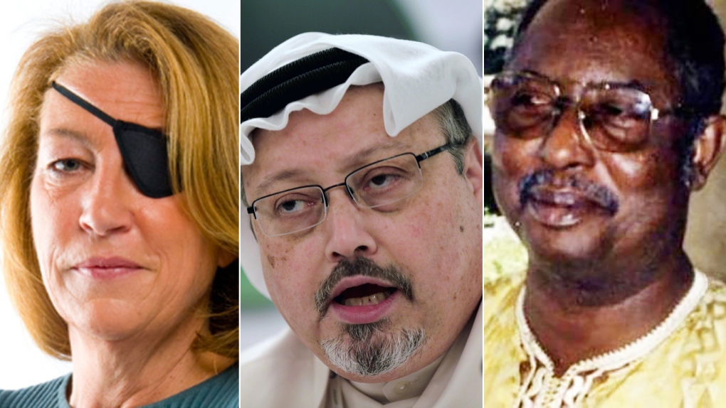 Marie Colvin, Jamal Khashoggi, Deyda Hydara