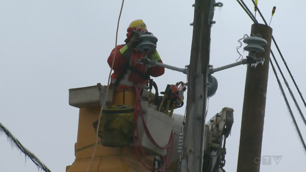 Hydro Quebec repair crews