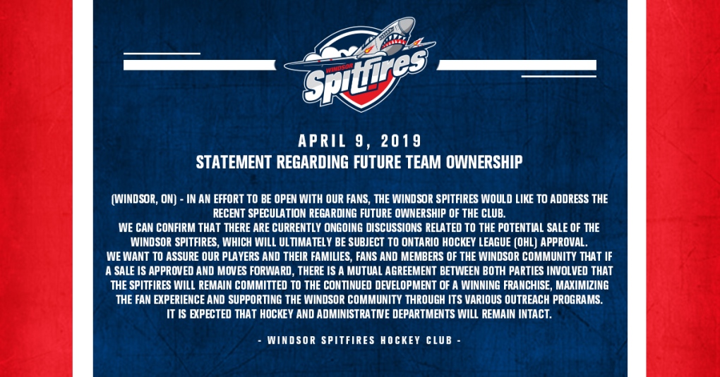 Spitfires statement