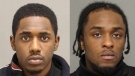 Dwight John, 22, and Malik Christie, 20,are seen in this handout provided by police. (Toronto Police Services)