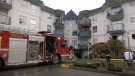 Crews were called to a report of smoke at an apartment complex in the 200-block of Back Road in Courtenay. (CTV Vancouver Island)