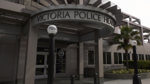 The Victoria Police Department headquarters is shown: April 12, 2019. (CTV Vancouver Island)
