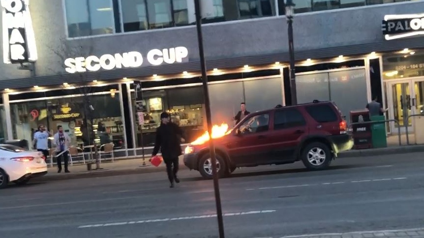 Whyte Avenue car fires
