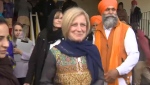 NDP leader Rachel Notley attended Calgary's Vaisakhi and afterwards took aim at her closest opponent, Jason Kenney.