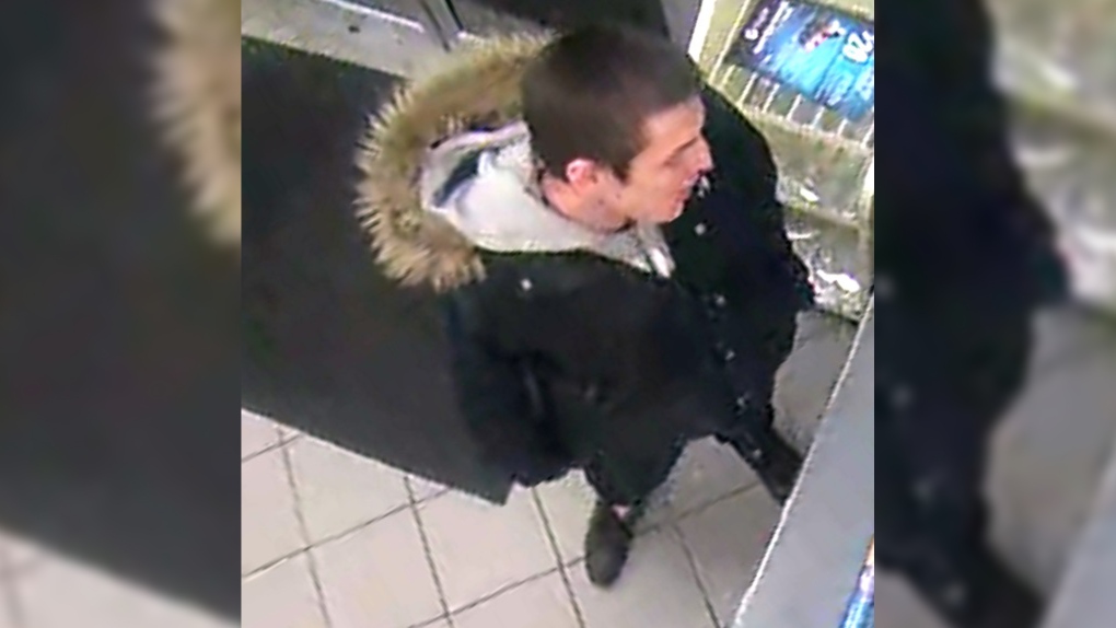 surrey gas station robbery suspect