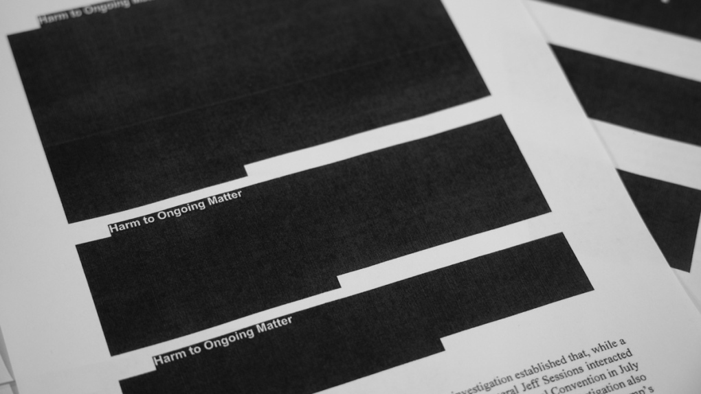 Robert Mueller's report, with redactions