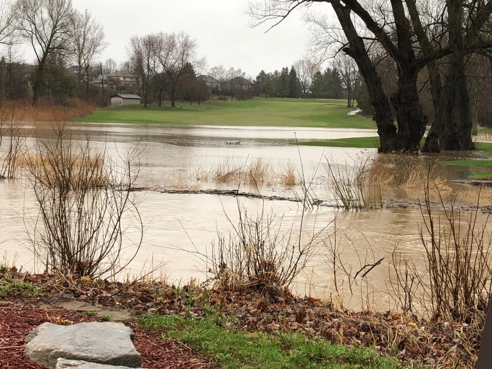 Greenhills Golf Club has extreme flooding on the 