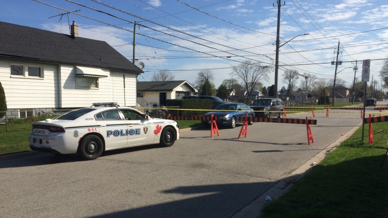 Officers were called to the 1400 block of Lillian Sunday night for a report of a fight in Windsor, Ont., on Monday, April 22, 2019. (Stefanie Masotti / CTV Windsor)