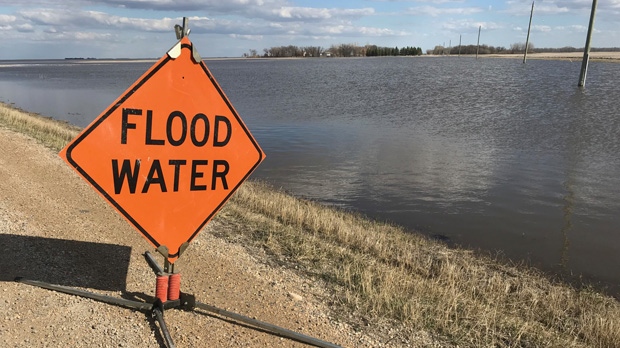 Flood water sign