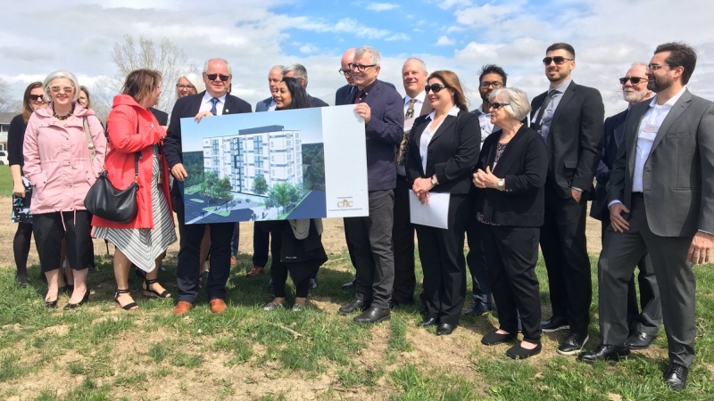 Windsor is getting $22 million from the federal government for safe and affordable housing in Windsor, Ont., on Tuesday, April 23, 2019. (Ricardo Veneza / CTV Windsor)