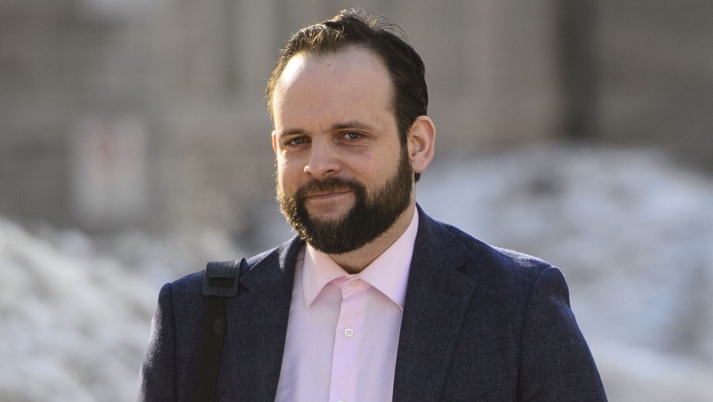 Joshua Boyle arrives to court in Ottawa on Monday, March 25, 2019. The assault trial of former Afghanistan hostage Boyle will be delayed for weeks or even months while the courts settle a dispute over allowable evidence.THE CANADIAN PRESS/Sean Kilpatrick
