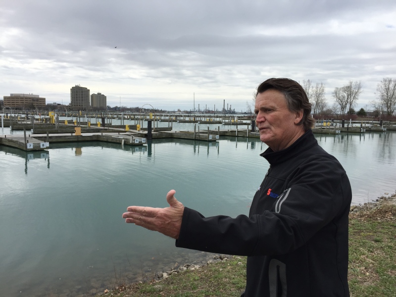 Dave Brown, owner of Sarnia Bay Marina, says extensive damage was done to his marina after thieves removed copper wire from under the docks.
(Bryan Bicknell / CTV London) 