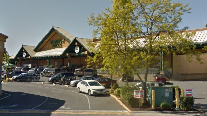 Thrifty Foods in Central Saanich is shown in this Google Maps image.