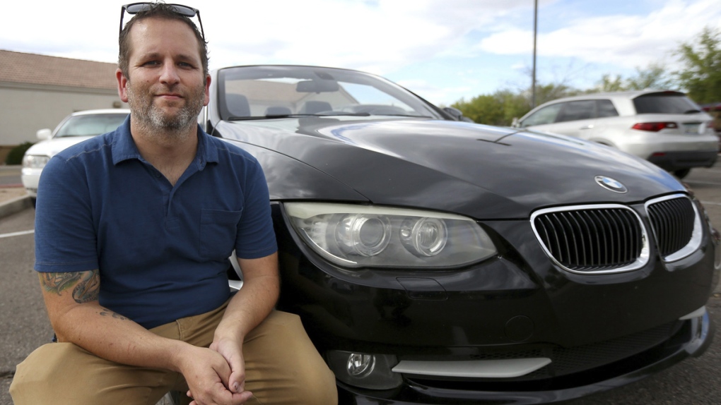 Chris Williamson with his BMW