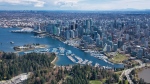 Vancouver's skyline is seen in an image from CTV News Vancouver's Pete Cline captured in May 2019 from Chopper 9