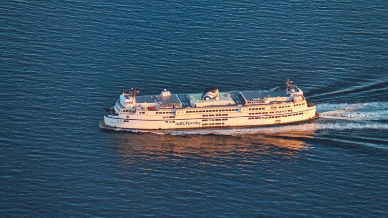 BC Ferries vessel The Queen of Oak Bay is pictured in spring 2019.  (Pete Cline / CTV News Vancouver)