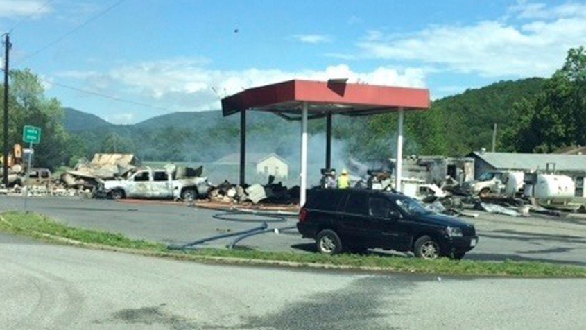 Gas station explosion in Buena Vista, Va.