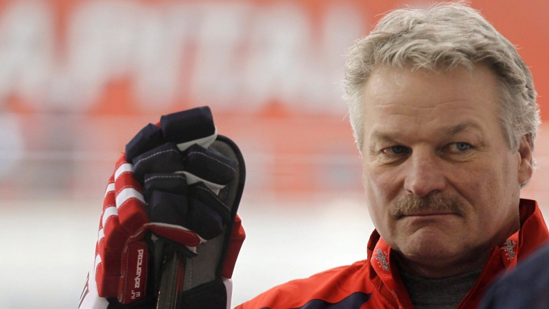 Dale Hunter, Canada's newly-named head coach at the 2020 world junior hockey championship, is pictured in this file photo from Nov., 28, 2011. THE CANADIAN PRESS/AP-Pablo Martinez Monsivais