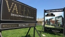 Valente Development Corporation is proceeding with construction on its residential condominium project in Windsor, Ont., on Wednesday, May 15, 2019. (Angelo Aversa / CTV Windsor)