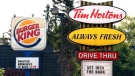 Burger King and Tim Hortons signs are displayed on St. Laurent Boulevard in Ottawa on Monday, August 25, 2014. THE CANADIAN PRESS/Sean Kilpatrick