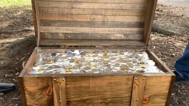 A treasure full of gold and silver worth $100,000 is buried in Edmonton. August 27, 2019. (Gold Hunt)