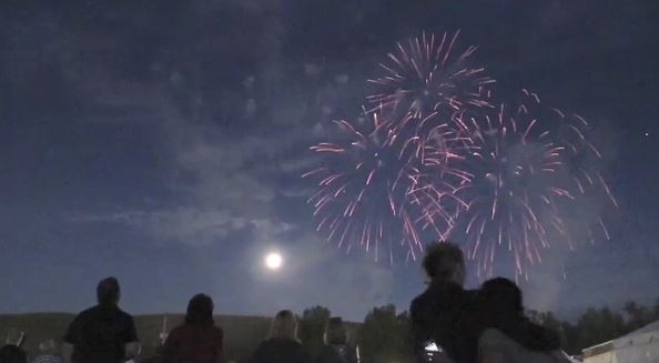 Timmins fireworks on Canada Day