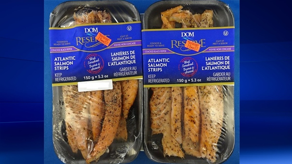 Dom Reserve brand Atlantic Salmon Strips (Hot Smoked) Cracked Black Pepper