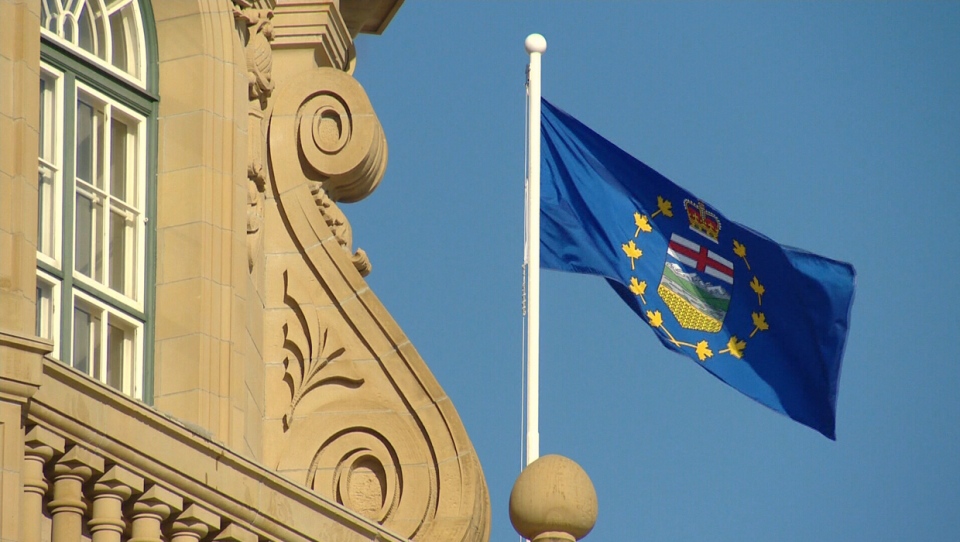 Alberta, legislature, flag