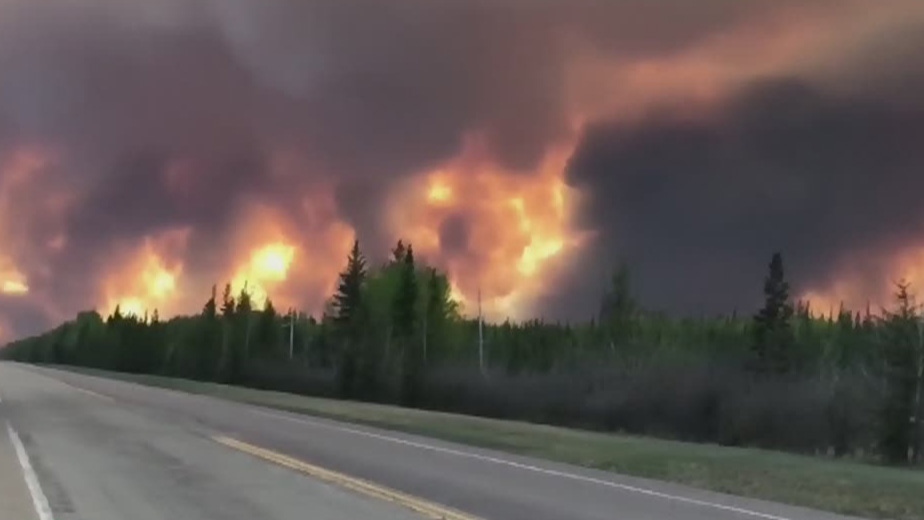 Alberta wildfire forces evacuations 