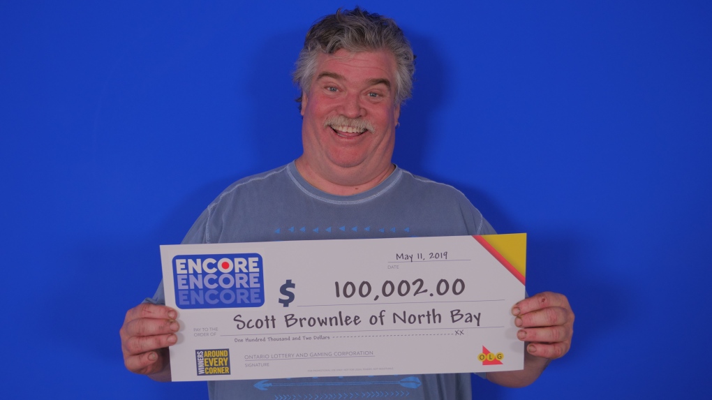 Scott Brownlee of North Bay wins $100,002