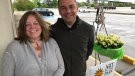 Theo and Jen Rallis, Art in the Park vendors in Windsor, Ont., on Wednesday, May 22, 2019. (Michelle Maluske / CTV Windsor)