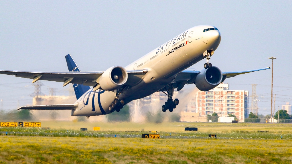 Air France airliner takes off