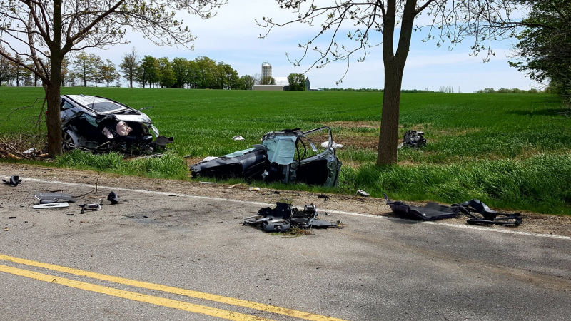 A Toronto man was killed in a crash just south of Fergus on May 26, 2019. (Coiurtesy: OPP)