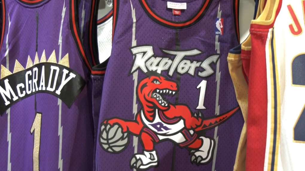 Vintage Raptors jerseys