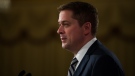 Conservative Leader Andrew Scheer speaks about his economic vision at an event hosted by the Canadian Club of Vancouver, in Vancouver, on Friday May 24, 2019. (THE CANADIAN PRESS / Darryl Dyck)