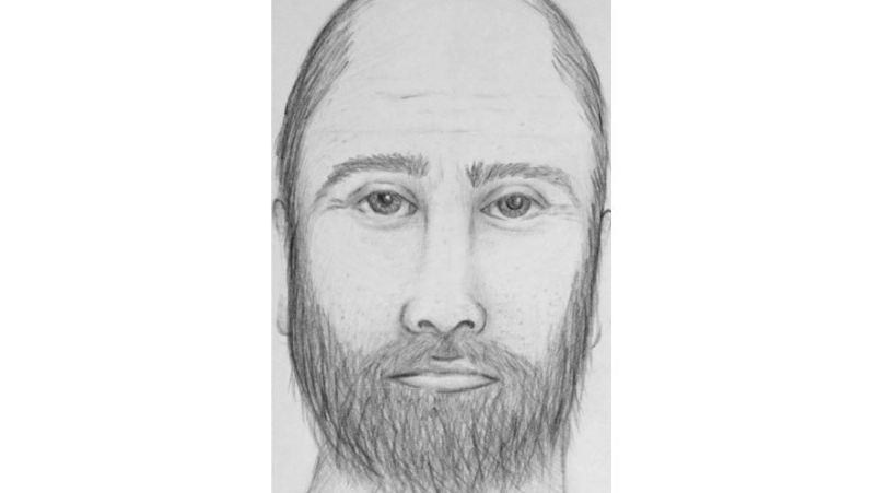 Police say their suspect is described as a white man, approximately 35 to 45 years old, standing 5' 9" tall. (Comox Valley RCMP)