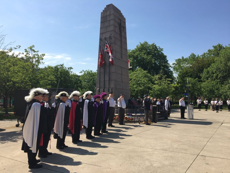 The Veterans Memorial Service is held at the Windsor Cenotaph on Sunday, June 2, 2019.
(Ricaro Veneza / CTV Windsor) 
