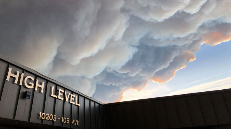 This image was shared by the Town of High Level, Monday, June 3, 2019, warning residents the wildfire outside of High Level is still classified as out of control.