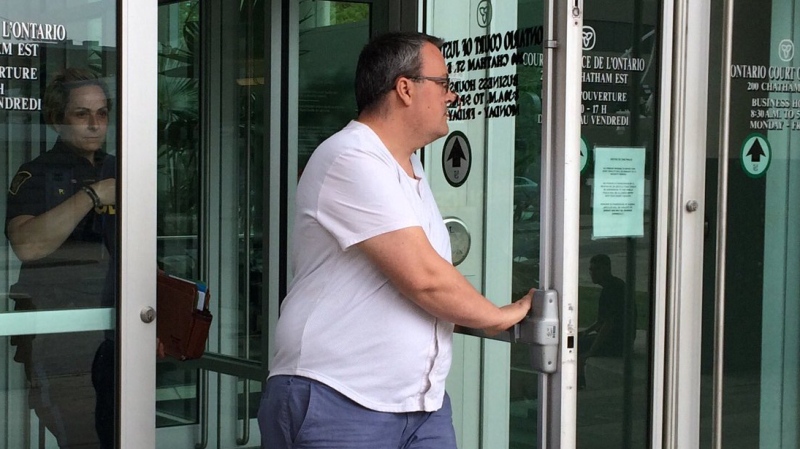 William Stevenson leaves Ontario court on Tuesday, June 4, 2019. (Teresinha Medeiros / AM800 News)