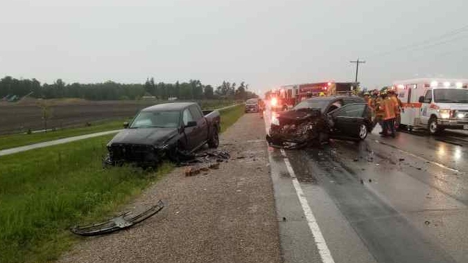 Multi-vehicle crash