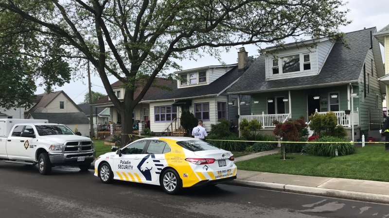 Windsor firefighters were called to a house fire in the 900 block of Moy Avenue in Windsor, Ont., on Wednesday, June 5, 2019. (Angelo Aversa / CTV Windsor)