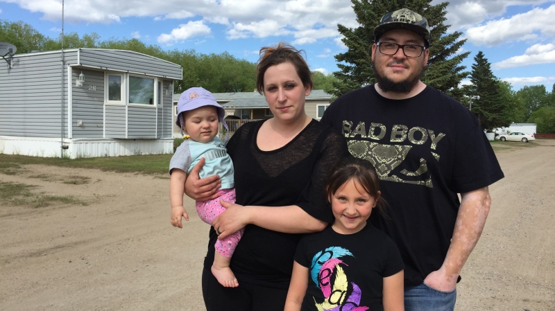Veeda Boudreault and her family are being forced to leave their home in the North Bay Trailer Court just north of Prince Albert. (Holly Giesbrecht/CTV Prince Albert)
