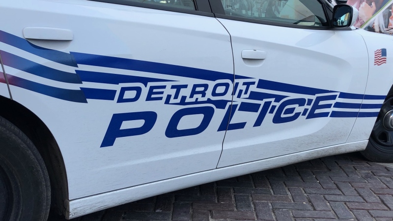 A Detroit police cruiser in Detroit on Saturday, March 23, 2019. (Melanie Borrelli / CTV Windsor)