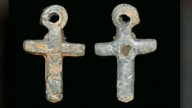 Archaeologists believe that the tiny lead cross discovered in Saint John dates all the way back to the settlement of nearby provincial historic site Fort La Tour in the 17th century.