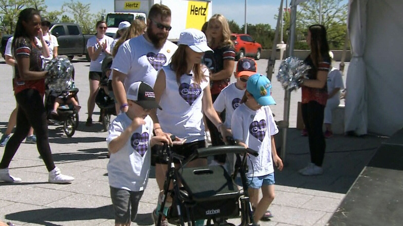 Mother of three leads walk to end ALS