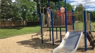 A Calgary family says their four-year-old son was cut by razor blades on a playground in Thorncliffe