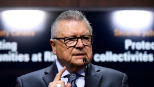 Minister of Public Safety and Emergency Preparedness Ralph Goodale speaks during an announcement on Parliament Hill in Ottawa on May 16, 2019.THE CANADIAN PRESS/Justin Tang