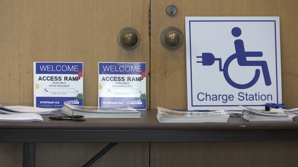 New mobility device charging stations in the Soo